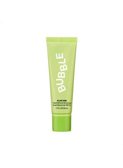 Bubble Skincare Plus One Daily Mineral Face Sunscreen Broad Spectrum Spf 40 Tinted Sunscreen With Zinc Oxide & Omega 3 Fatty Acids Hydrating & Blurring Tinted Sunscreen For All Skin Types (50Ml)  - Image 1