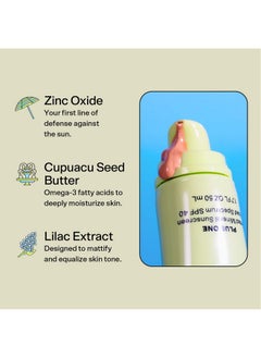 Bubble Skincare Plus One Daily Mineral Face Sunscreen Broad Spectrum Spf 40 Tinted Sunscreen With Zinc Oxide & Omega 3 Fatty Acids Hydrating & Blurring Tinted Sunscreen For All Skin Types (50Ml)  - Image 4