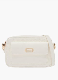MISSY Women Monogram Embossed Crossbody Bag with Zip Closure and Adjustable Strap  - Image 1