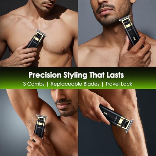 Oraimo BEARD & BODY Trimmer | 150MIN RUN TIME | Self-Sharpening Blades | Travel Lock | Type-C Fast Charging (OPC-TR12) - Image 2