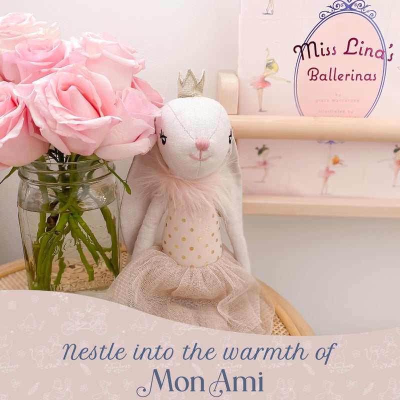 MON AMI Hazel The Bunny Stuffed Doll - 13", Soft & Cuddly Plush Animal Doll, Use as Toy or Room DÃ©cor, Great Gift for Kids of All Ages - Image 4