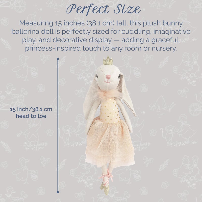 MON AMI Hazel The Bunny Stuffed Doll - 13", Soft & Cuddly Plush Animal Doll, Use as Toy or Room DÃ©cor, Great Gift for Kids of All Ages - Image 3