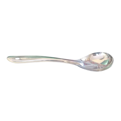 Vipron Basting Stainless Steel Serving Spoon, Silver – Heavy Duty Kitchen Spoon, Rust Resistant Mirror Finish, Multipurpose Cooking & Serving Utensil for Home & Restaurant Use - Image 2