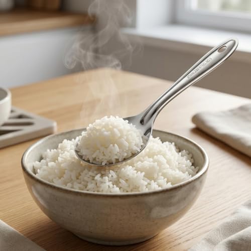 Vipron Basting Stainless Steel Serving Spoon, Silver – Heavy Duty Kitchen Spoon, Rust Resistant Mirror Finish, Multipurpose Cooking & Serving Utensil for Home & Restaurant Use - Image 4