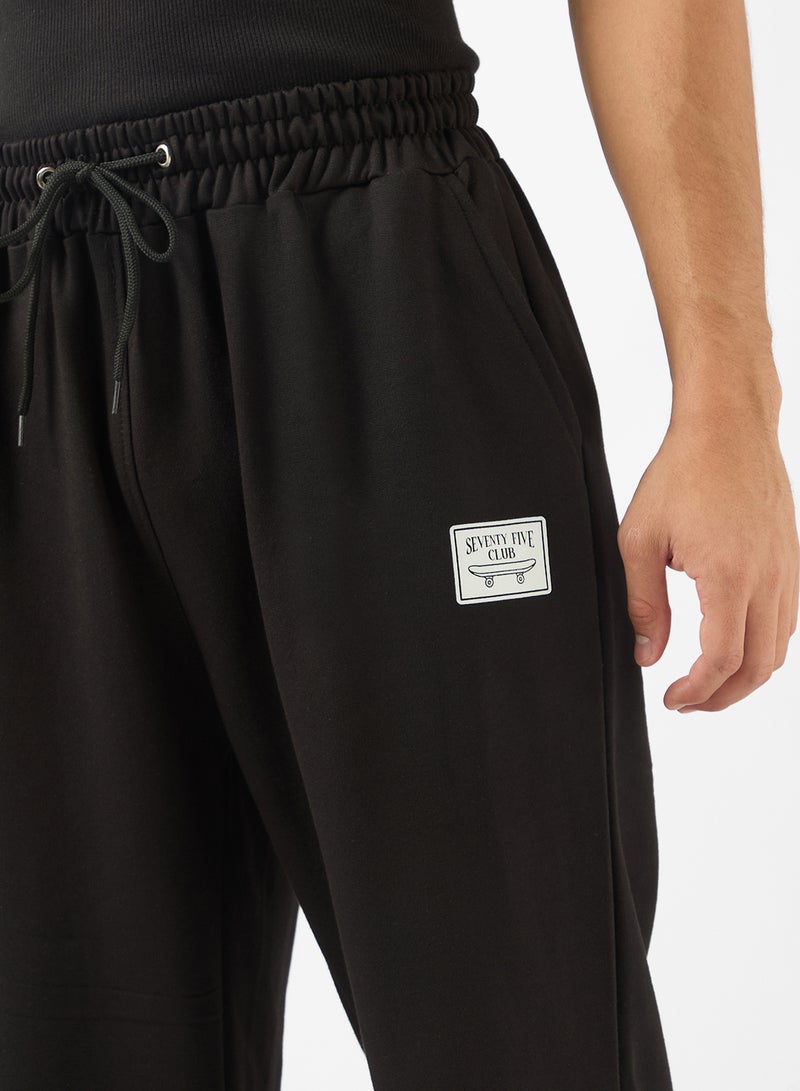 Seventy Five Basics Badge Detail Oversized Joggers - Image 4