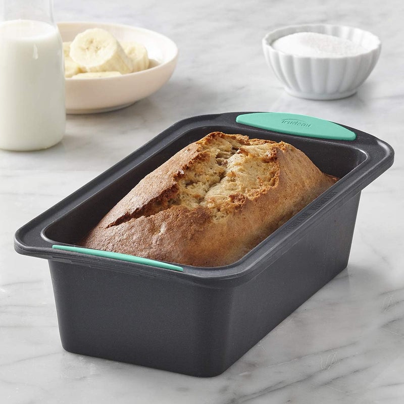 Trudeau Structure Silicone Bakeware 85 x 45 Loaf Pan MintBlack - Image 2