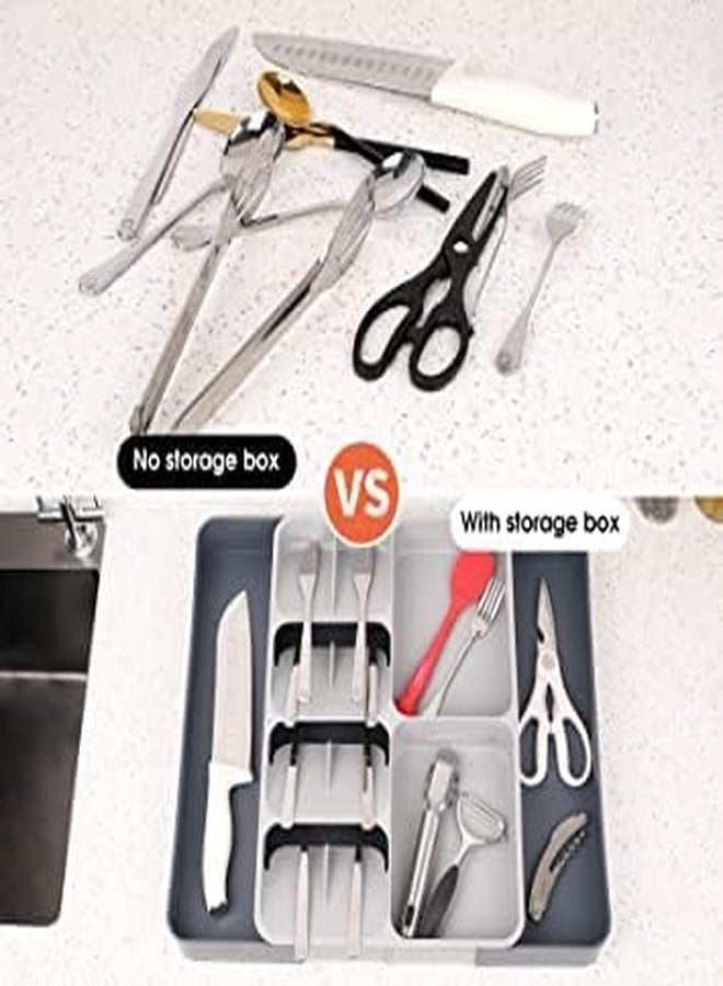 VHG Expandable Cutlery Drawer Organizer Silverware Drawer Organizer For Chopsticks - Image 3