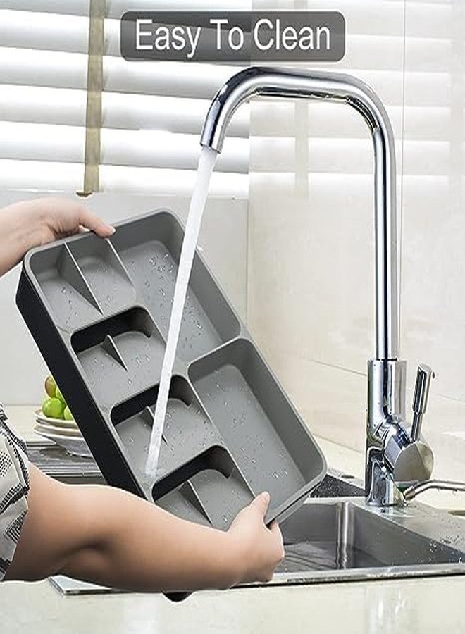 VHG Expandable Cutlery Drawer Organizer Silverware Drawer Organizer For Chopsticks - Image 5