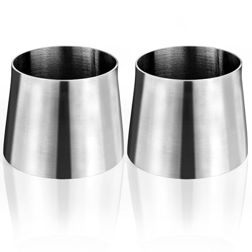 Tongze 3OD to 35OD Universal Exhaust Adapter Reducer Connector 304 Stainless Steel Pack of 2 - Image 1