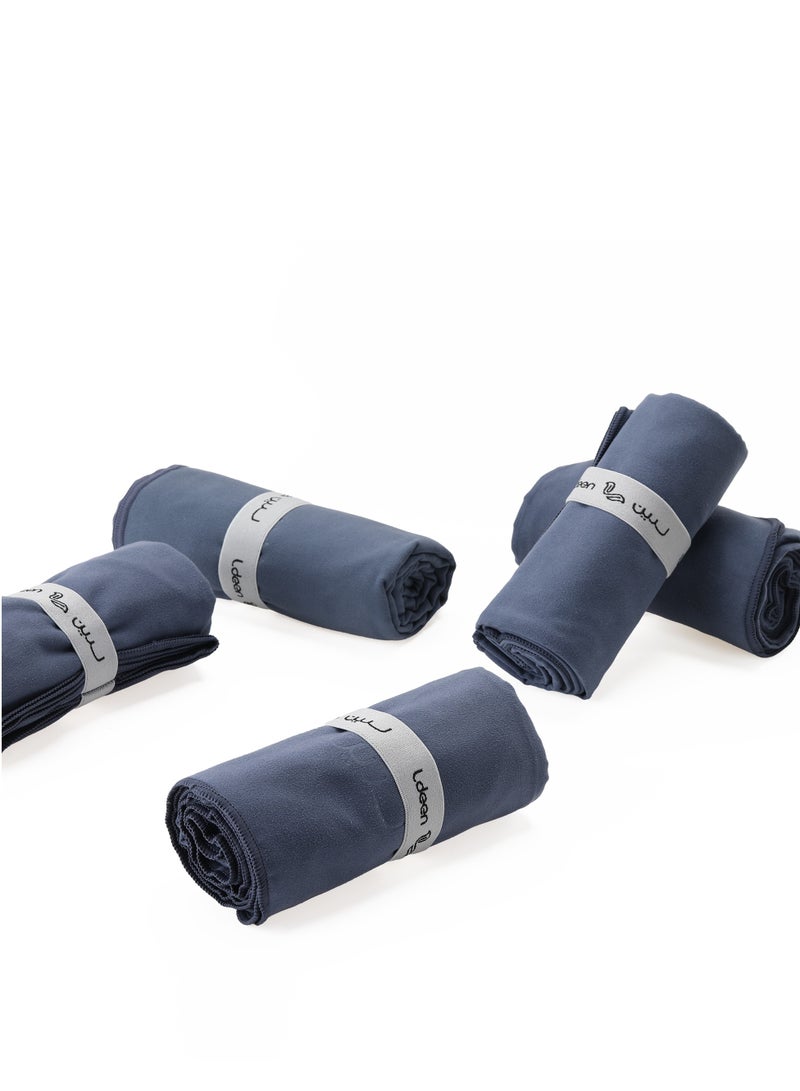 لدين منشفة الجسم المطورة (70*140) مصنوعة من المايكروفايبر- كحلي - Image 1