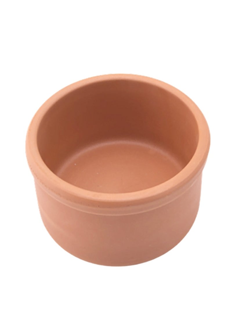 Elizi 2-Piece High-Temperature Resistant Round Shaped Clay Bowl Brown - Image 1