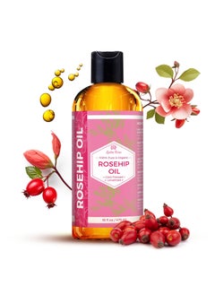 Leven Rose Rosehip Seed Oil for Face 16 oz  Pure Rosehip Oil for Face  Unrefined Cold Pressed Rose hip for Body  Nighttime Face Moisturizer for Hair Skin  Nails