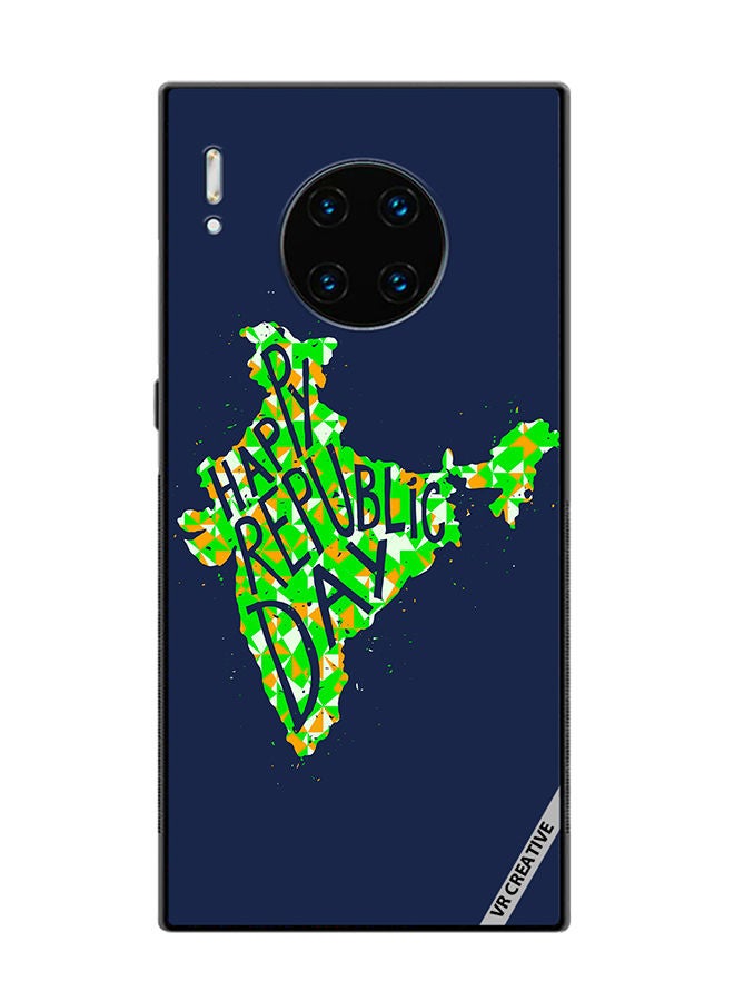 VR CREATIVE Protective Case Cover For Huawei Mate 30 Pro Happy Republic Day Typographic Hindi Design Multicolour - Image 1