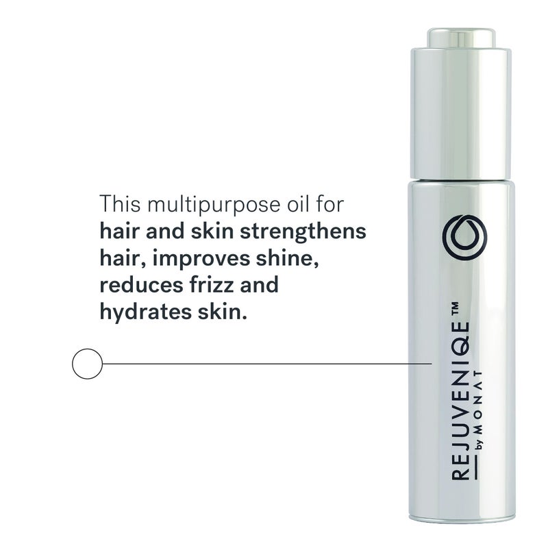 MONAT REJUVENIQE Oil – Multipurpose Hair & Skin Treatment - 13+ Natural Plant and Essential Oils – Hydrates, Strengthens, Reduces Frizz, Boosts Shine, and Provides Intense Hydration – 30ml (1.0 fl oz) - Image 2