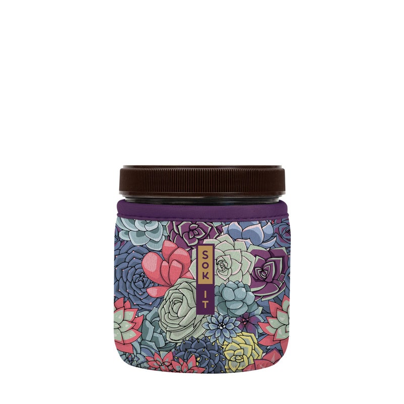 Sok It Ice Cream Sok Insulated Neoprene Cover (Succulents  Fits Talenti Ice Cream Pints) - Image 1