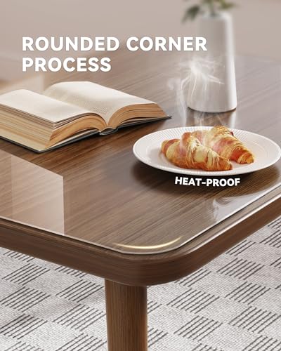 Oterri Clear Writing Desk Pad, 47.2’’x16.9” Heat Resistant Waterproof PVC Round Edge Durable Desk Protect Mat, Anti-Static Writing Mat Table Protector - Image 2