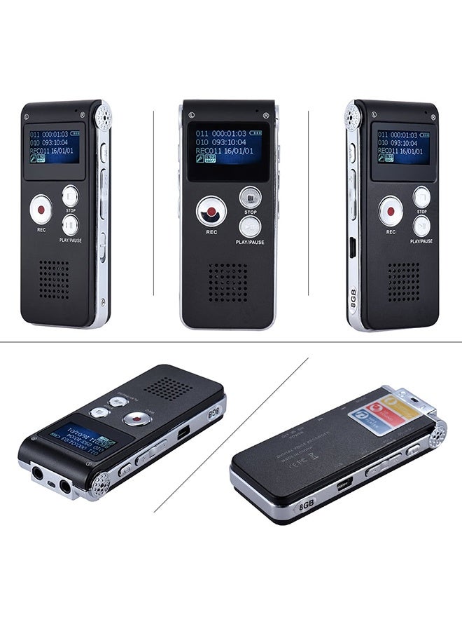 Topleo Digital Voice Recorder With MP3 Player OS0120 Black/Silver - Image 3