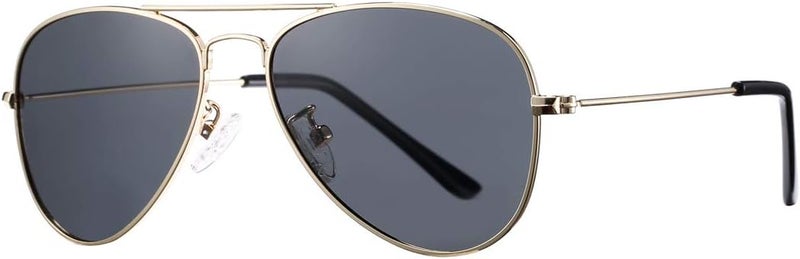 COASION Classic Polarized Small Aviator Sunglasses for Kids Baby Girls Boys Age 2-10 50MM - Image 1