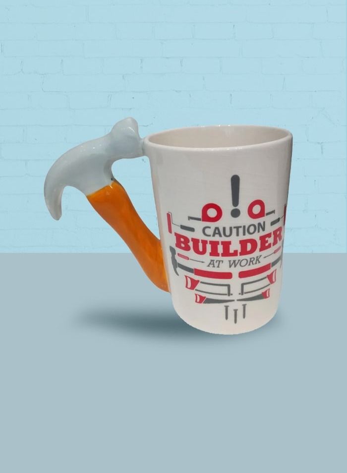 فايتر جيفتس Hammer Caution Builder Mug - Image 2