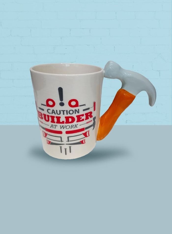 فايتر جيفتس Hammer Caution Builder Mug - Image 1
