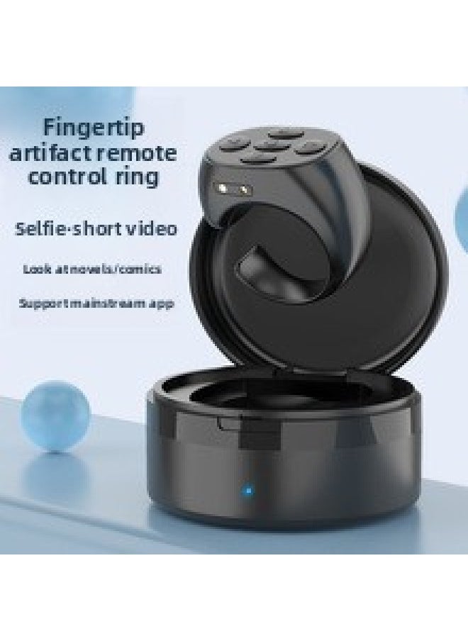 Generic - Multi-function Shaking Audio And Video Remote Control Bluetooth Like Page Turning Artifact Comes With Charging Bin Remote Control Ring-Color:S22 [black] - Image 1