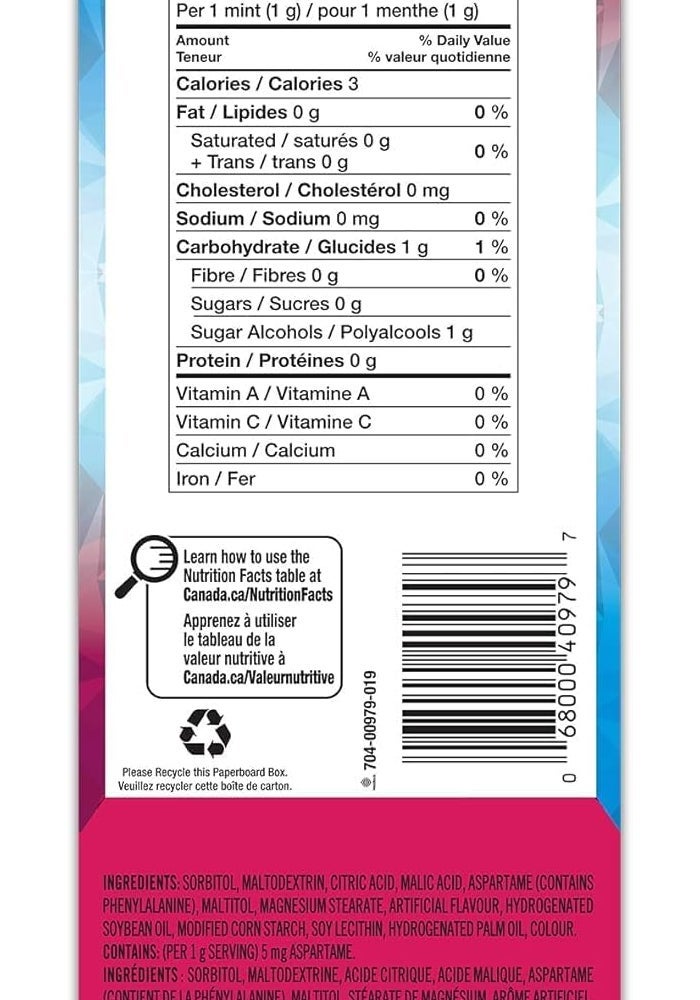Ice Breakers Duo Raspberry Mint Mints, 1.5 Oz. (Pack of 6) - Sugar Free - Image 2