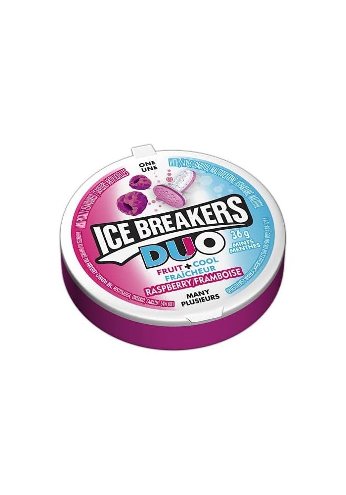 Ice Breakers Duo Raspberry Mint Mints, 1.5 Oz. (Pack of 6) - Sugar Free - Image 4