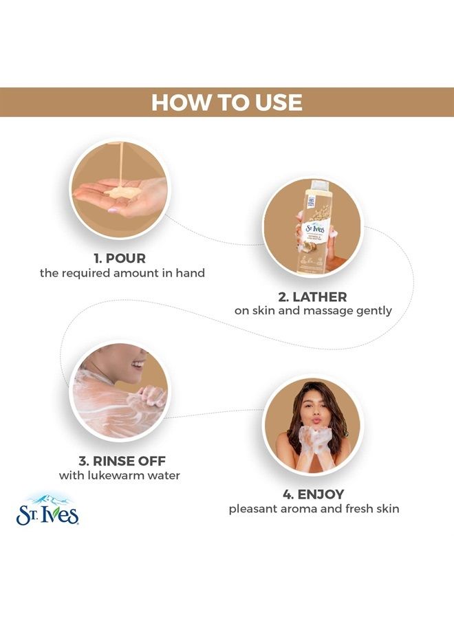 ST. Ives Oatmeal & Shea Butter Body Wash | Moisturizing Body Wash for Sensitive and Dry Skin | 22 Fl. Oz. - Image 5