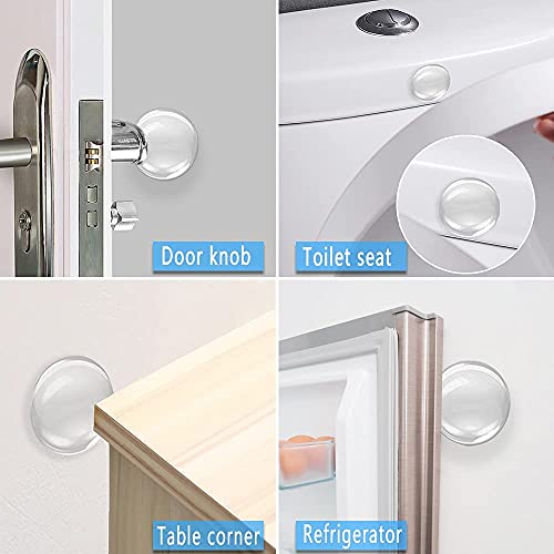 Ketmart Round Door Stopper Silicone Handle Bumpers Self Adhesive Wall Protector Door Knob Stops for Wall Furniture Accessories[10PCs] - Image 3
