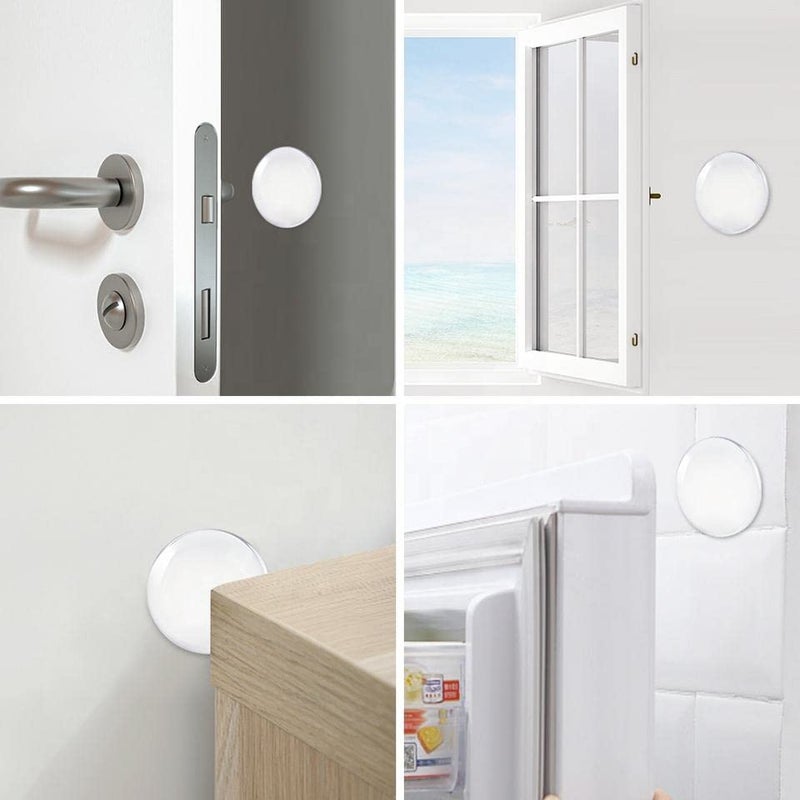 Ketmart Round Door Stopper Silicone Handle Bumpers Self Adhesive Wall Protector Door Knob Stops for Wall Furniture Accessories[10PCs] - Image 5