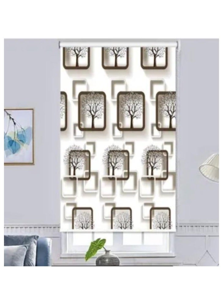 LOULUEN ستائر رول سوداء ثلاثية الأبعاد للنوافذ