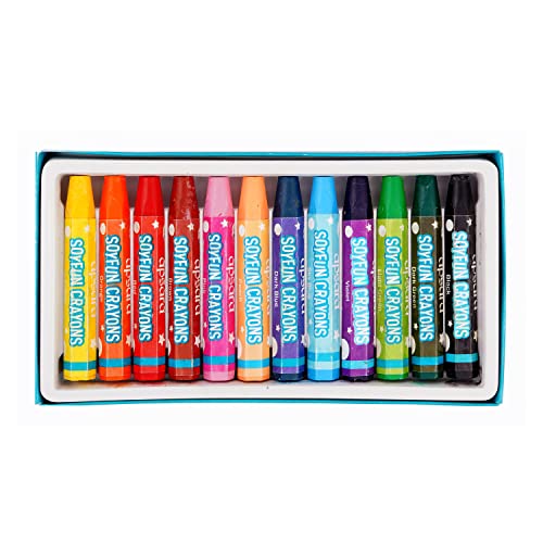 Apsara Soyfun Crayons - 12 Shades | Hexagonal Shape For Easy Grip | Vivid & Bright Colours | Non-Toxic & Child Friendly | For 1-4 Year Old Kids | 12 Shades In Each Pack - Multicolor - Image 3