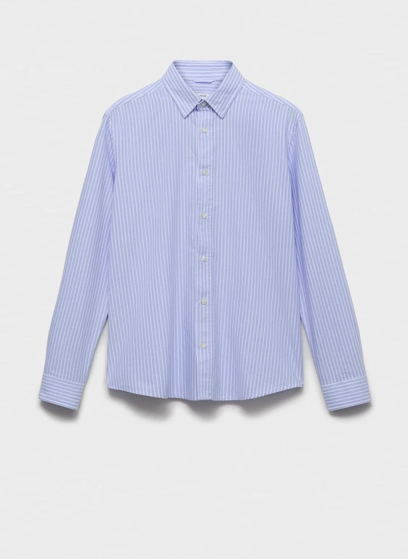 Mango Man 100% Cotton Kodak Striped Shirt