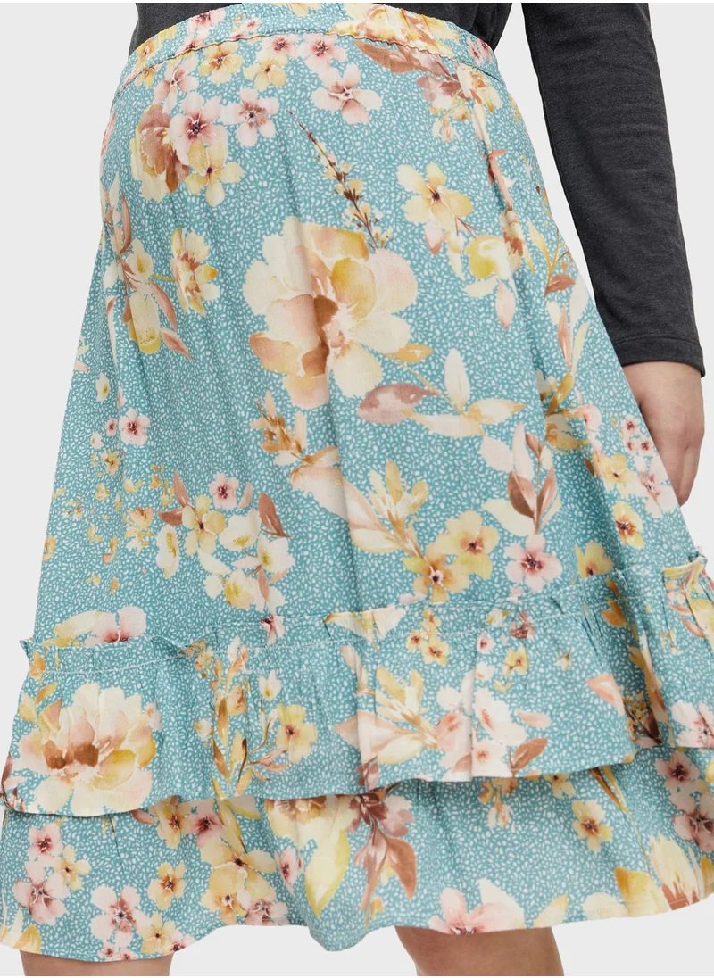 Mamalicious Floral Printed Skirt