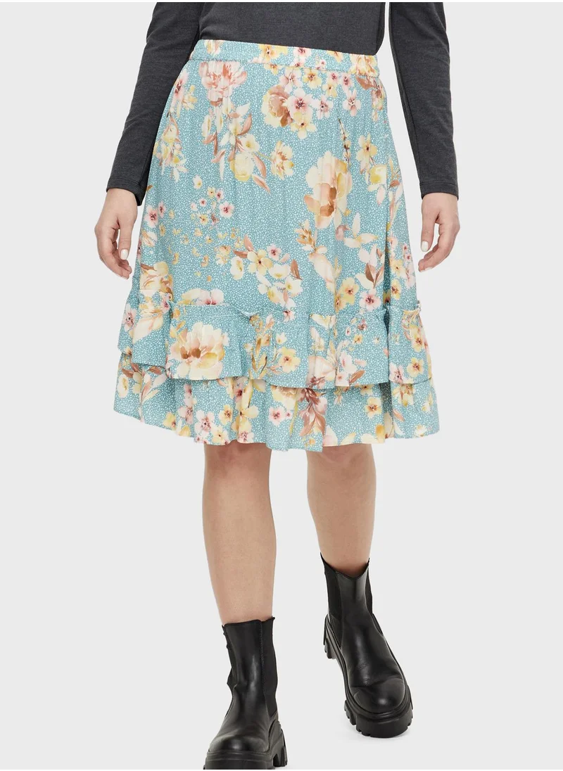 Mamalicious Floral Printed Skirt