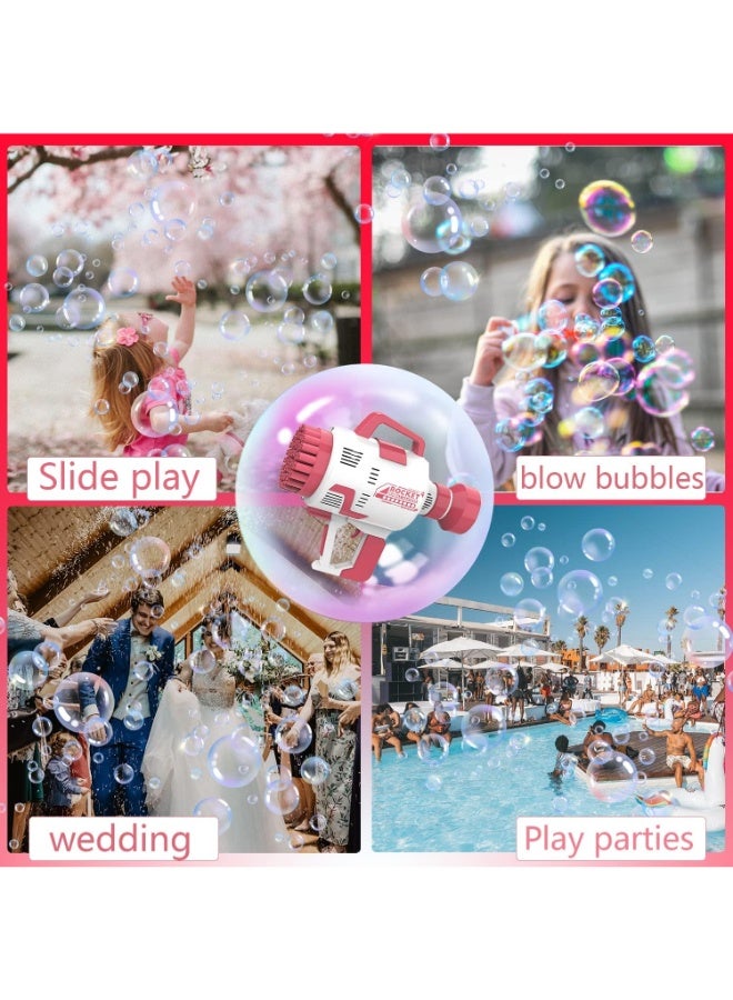 TOY GARDEN Upgraded Bubble Gun with Light – 48-Hole Electric Handheld Bubble Machine for Kids, Toddlers, and Outdoor Fun – for Summer, winter Games, Parties, and Weddings - Image 5
