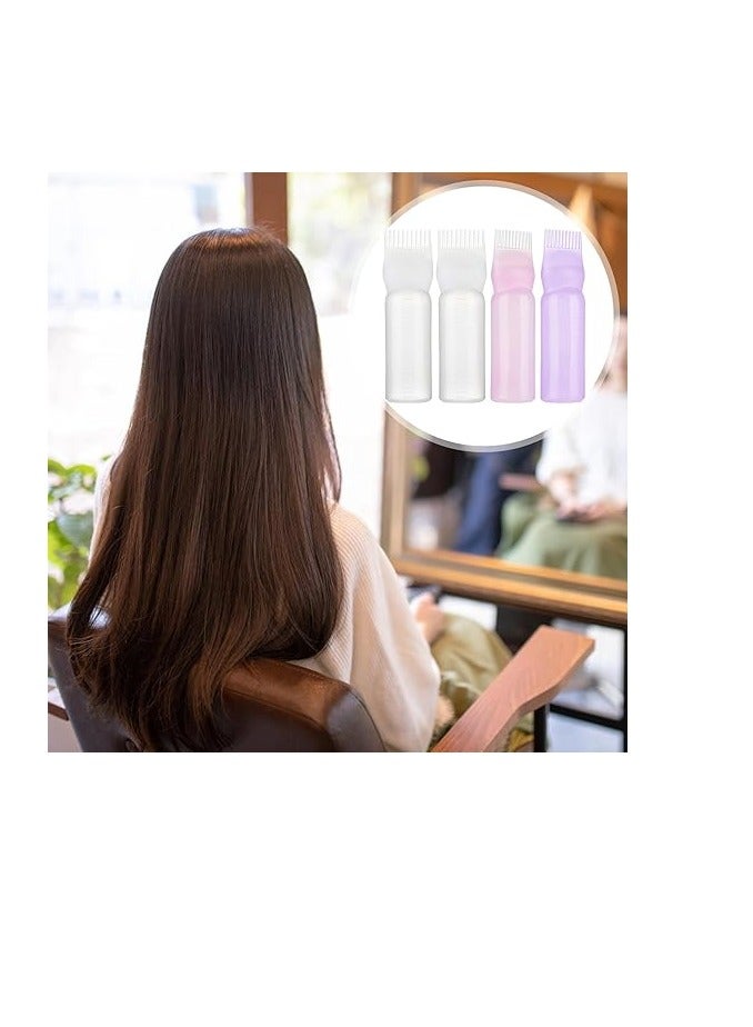 زجاجة زيت الشعر، مشط الزيت 120 مل، أدوات الشعر، فرشاة توزيع صبغ الشعر، أداة تصفيف الشعر، قطعة واحدة - Image 1
