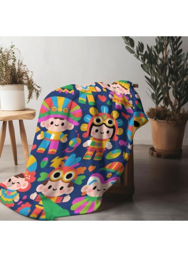 general Baby and children's cartoon flannel thin blanket (warm and comfortable, suitable for sleep, game use) 70cm*100cm - Image 1