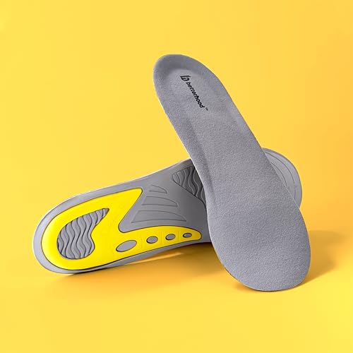 betterhood PosturePro Dual-Layer Gel Insoles | Large, 8-11 UK | Insole for Extra Cushioning, Daily-Use Shoe Inserts, Helps Long-Term Feet Health, Thin Non-Bulk Design, Trim to Fit (Pack of 1 Pair) - Image 1