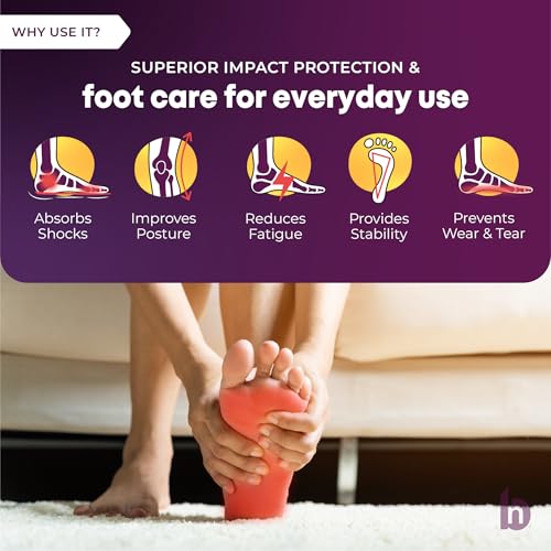 betterhood PosturePro Dual-Layer Gel Insoles | Large, 8-11 UK | Insole for Extra Cushioning, Daily-Use Shoe Inserts, Helps Long-Term Feet Health, Thin Non-Bulk Design, Trim to Fit (Pack of 1 Pair) - Image 4