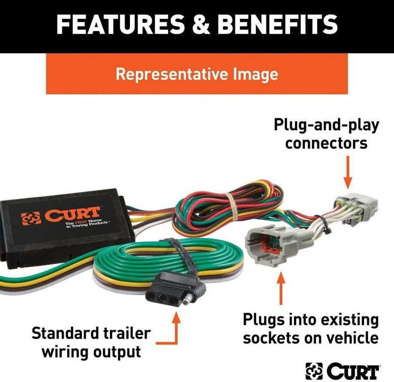 CURT 56082 Vehicle-Side Custom 4-Pin Trailer Wiring Harness for Mazda MX-5 Miata - Image 2
