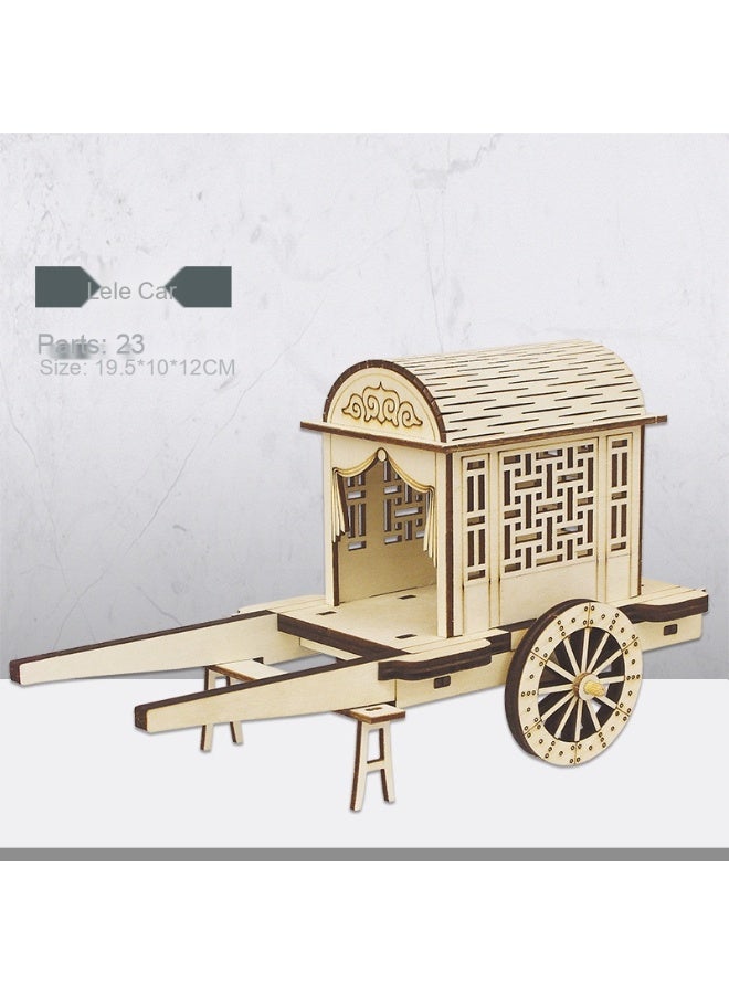 لعبة نموذجية ثلاثية الأبعاد من الخشب للأطفال - أحجية تركيب ثلاثي الأبعاد