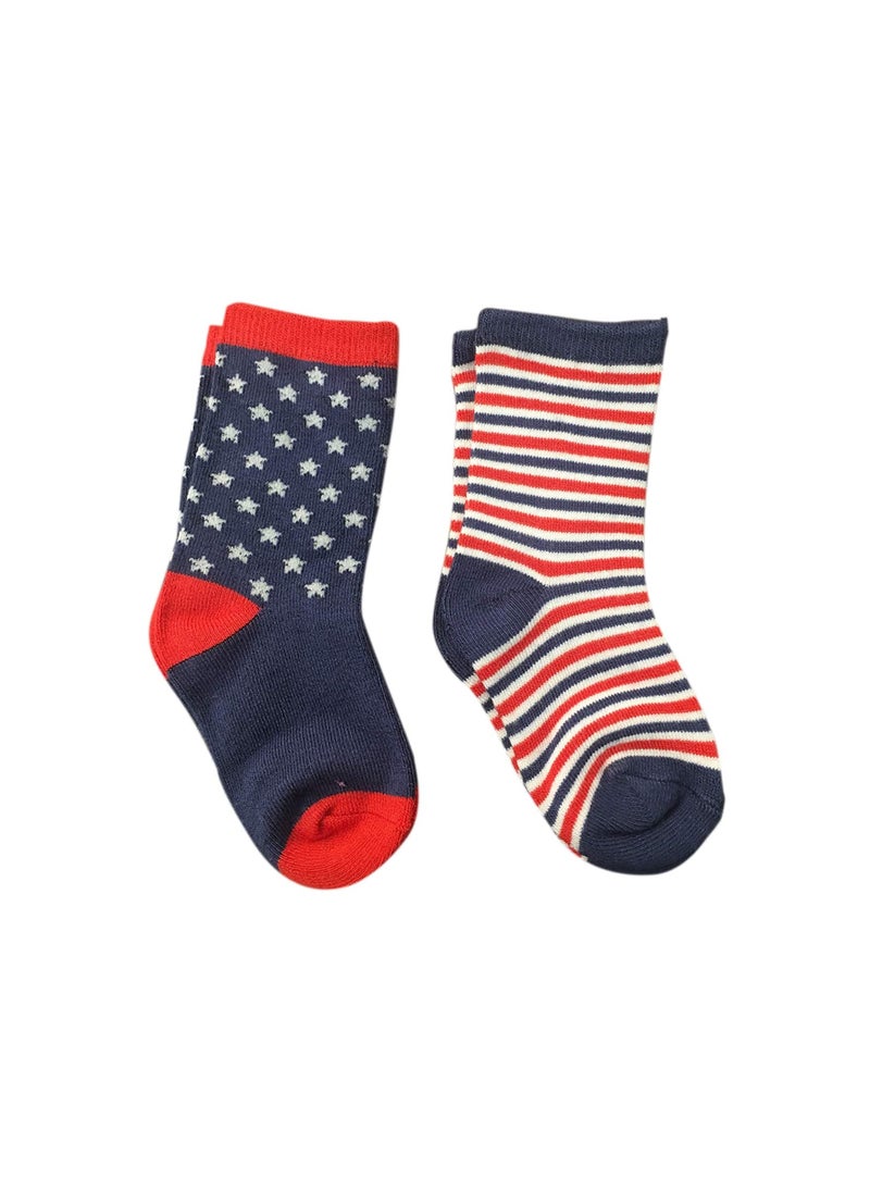 Justice League Superman Bamboo Cotton Sock Printed Pack Of 2 Red ,Blue 2-4Y  - Image 3