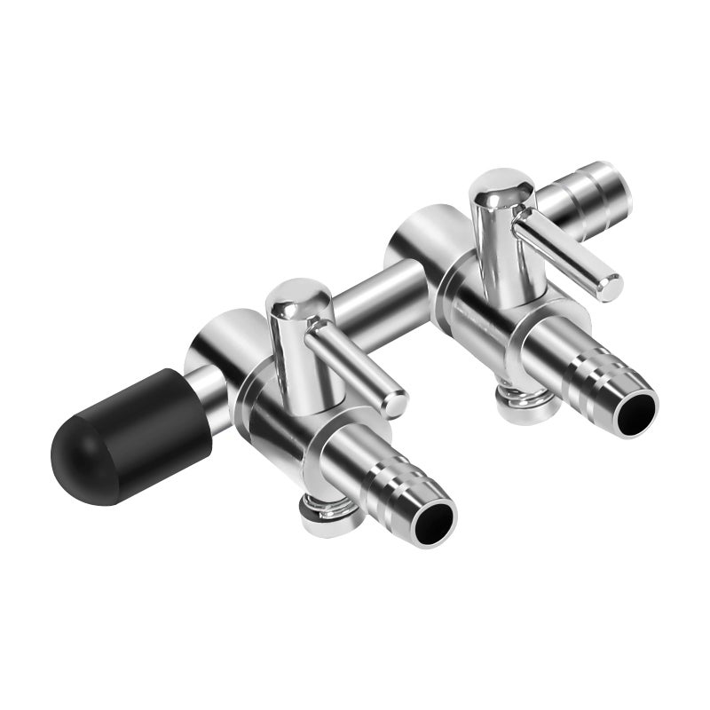 AQUANEAT Aquarium Air pump Splitter,Fish Tank Air Valve, Metal Control Valve for Pump Accessories(X-Small 2 Way) - Image 1