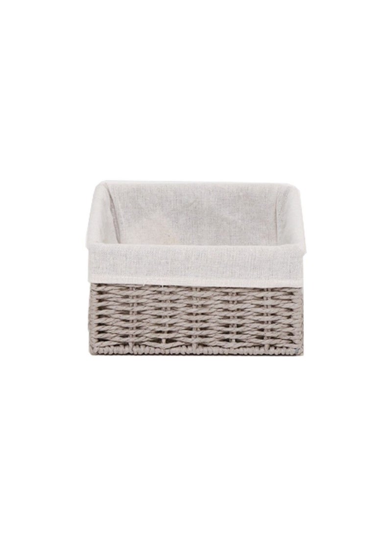Homesmiths Homesmiths Storage Basket Grey with Liner 20 x 20 x 10 cm - Image 2