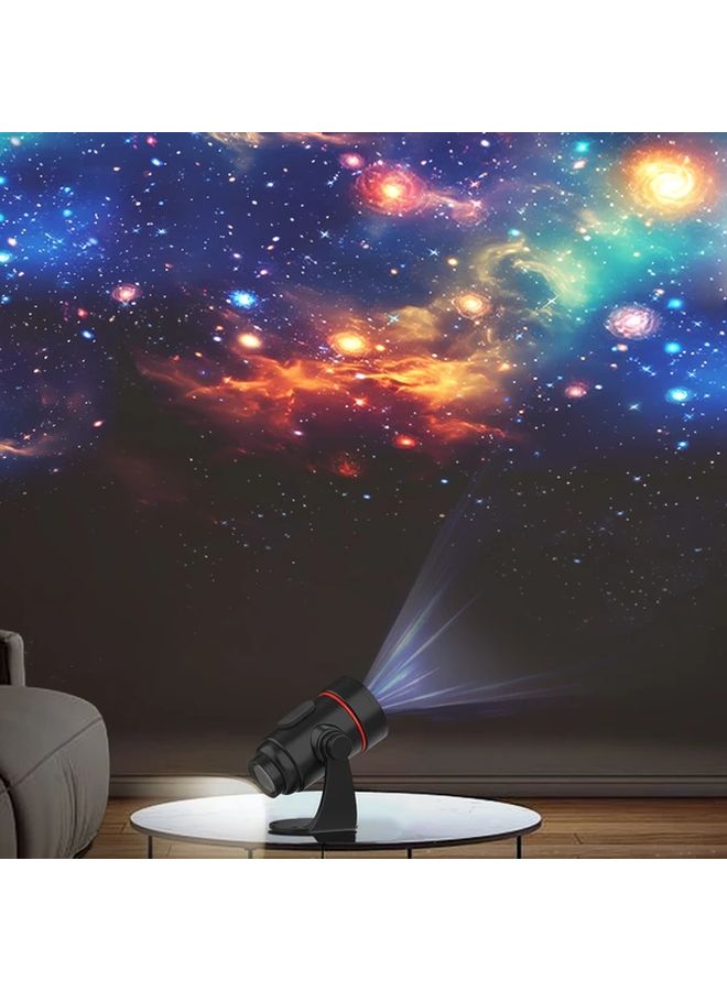 Black Star Projector 6 Film Discs Adjustable Brightness 360 Rotation USB Powered - Image 4