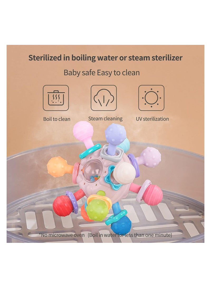 Baby Teething Toys, Silicon Ball Shape Children's Tooth Toys for Children - Image 4
