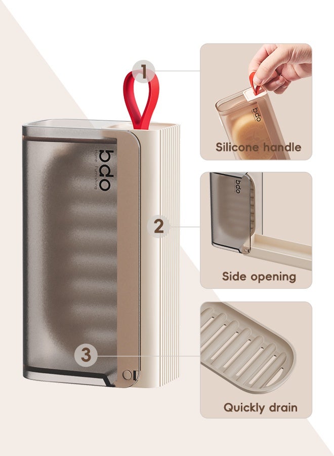 bdo Travel Soap Case, 100% Leakproof Soap Box with Lid, Bar Soap Holder for Traveling, Portable Soap Container for Gym, School, Camping - Image 2