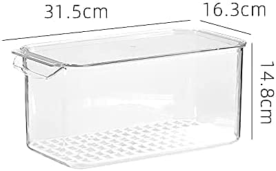 INKULTURE Stackable Vegetable And Fruit Fridge Storage Organiser Container With, 5.5L | Pack of 01(Plastic) - Image 2