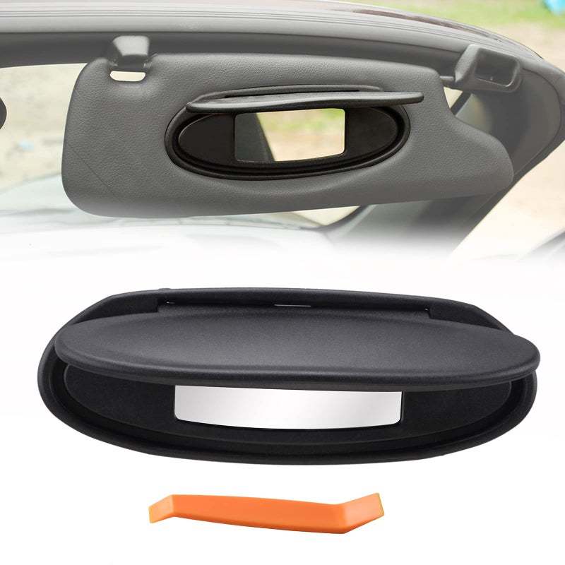 AMSPRAC Car Sun Visor Mirror Covers and Base Replacement Visor Vanity Mirror Caps wMirror for Porsche 996997911 986987 for Boxster for Cayman 19962010Left Driver or Right Passenger Side1PCS